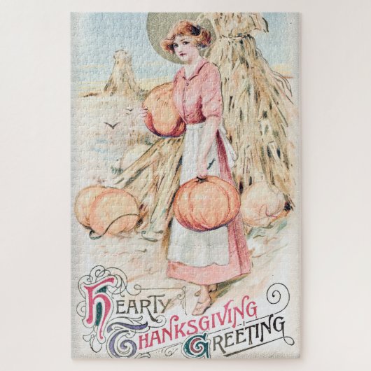  stevige Thanksgiving Wenskaart Legpuzzel (Verticaal)