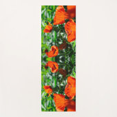 Stevige tuinrode Oranje papaverbloemen Yogamat (Voorkant)