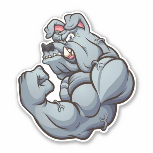 Stevige vent - Bulldog Sticker (Voorkant)