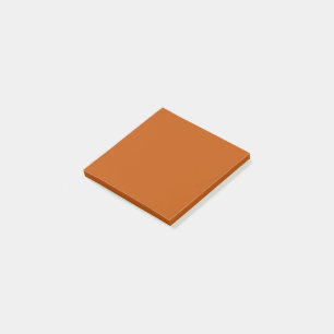 Stevige verbrande Sinaasappel kleur  Hex# BE4D00 Post-it® Notes
