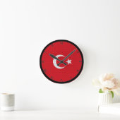 Stevige vlag van Turkije Ronde Klok (Huis)
