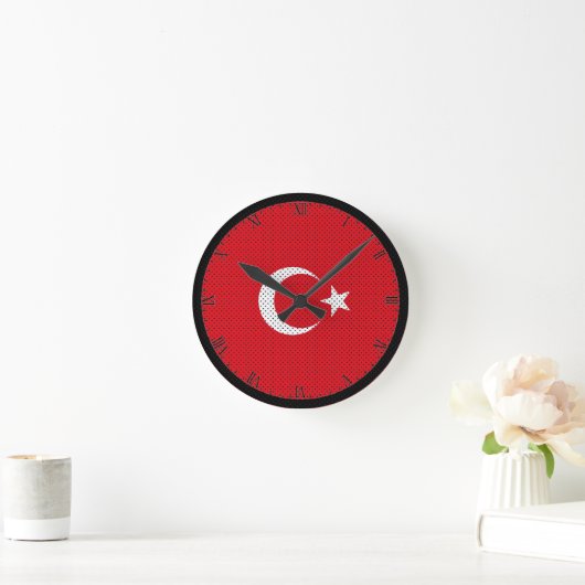 Stevige vlag van Turkije Ronde Klok (Huis)