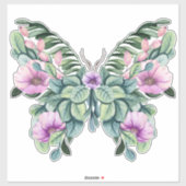 Stevige vlinder voor Floral Design Sticker (Vel)