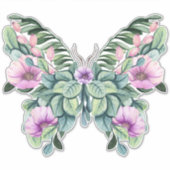 Stevige vlinder voor Floral Design Sticker (Voorkant)