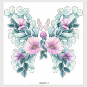 Stevige vlinder voor Floral Design Sticker (Vel)