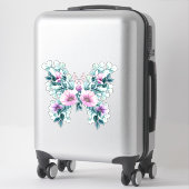 Stevige vlinder voor Floral Design Sticker (Koffer)