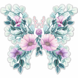 Stevige vlinder voor Floral Design Sticker