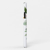 Stevige Waterverf Floral met Monogram Case-Mate iPhone Case (Achterkant/rechts)