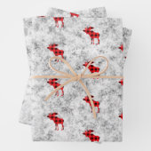 Stevige wintersneeuwvloeren textuurmose inpakpapier vel (In situ)