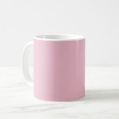 Stevige zachte blos roze mok (Voorkant links)