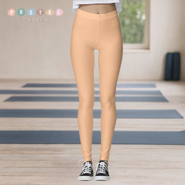 Stevige Zachte Licht Pastel Donker Gele Oranje Kle Leggings
