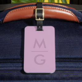 Stevige Zachte Licht Pastel Lavendel Paarse Kleur Bagagelabel