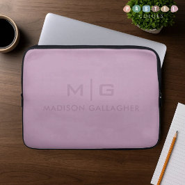Stevige Zachte Licht Pastel Lavendel Paarse Kleur Laptop Sleeve