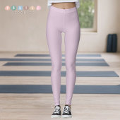 Stevige Zachte Licht Pastel Lavendel Paarse Kleur Leggings