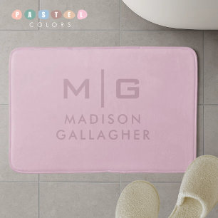 Stevige Zachte Licht Pastel Orchidee Roze Kleur Badmat