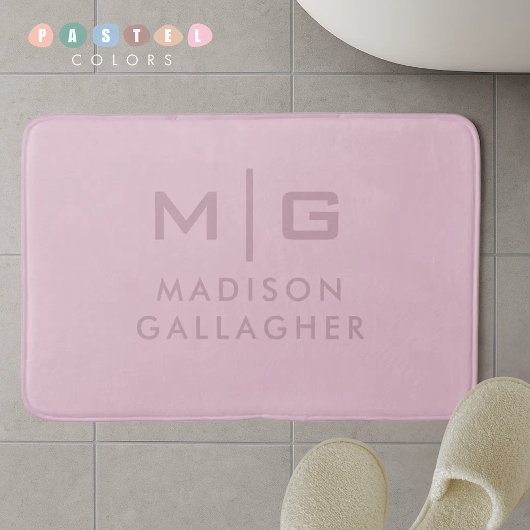 Stevige Zachte Licht Pastel Orchidee Roze Kleur Badmat