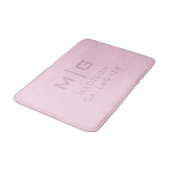 Stevige Zachte Licht Pastel Orchidee Roze Kleur Badmat (Gekanteld)