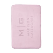 Stevige Zachte Licht Pastel Orchidee Roze Kleur Badmat (Voorkant Verticaal)