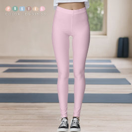 Stevige Zachte Licht Pastel Orchidee Roze Kleur Leggings