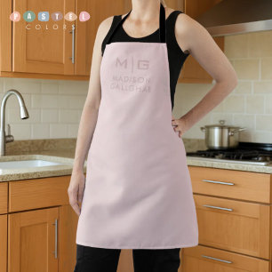 Stevige Zachte Licht Pastel Orchidee Roze Kleur Schort