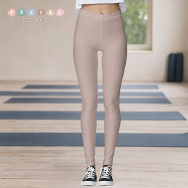 Stevige Zachte Licht Pastel Roze Paars Bruine Kleu Leggings
