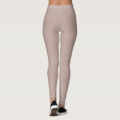 Stevige Zachte Licht Pastel Roze Paars Bruine Kleu Leggings (Achterkant)