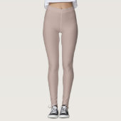 Stevige Zachte Licht Pastel Roze Paars Bruine Kleu Leggings (Voorkant)