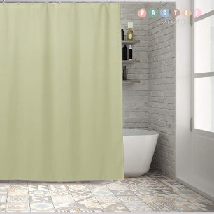 Stevige Zachte Licht Pastel Salie Mos Groen Kleur Douchegordijn