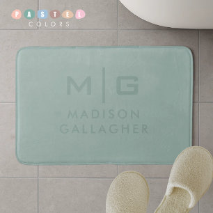 Stevige Zachte Licht Pastel Salie Mosgroene Kleur Badmat
