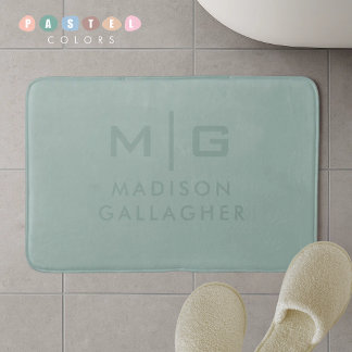 Stevige Zachte Licht Pastel Salie Mosgroene Kleur Badmat
