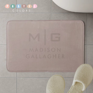 Stevige Zachte Licht Pastel Tan Cotta Beige Kleur  Badmat