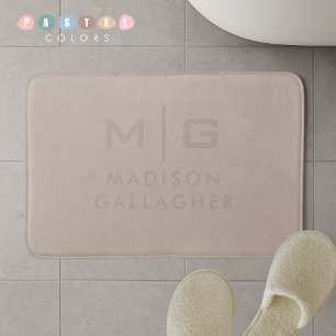 Stevige Zachte Licht Pastel Tan Kekhi Beige Kleur Badmat