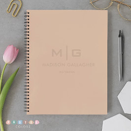 Stevige zachte lichtpaste korrelige perzikbeige ro notitieboek