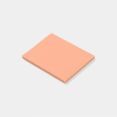 Stevige zalmroze kleur achtergrond aanpasbaar post-it® notes (Schuin)