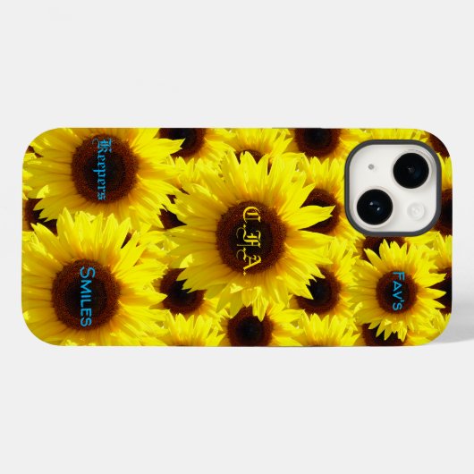 Stevige zonnebloemen Case-Mate iPhone case (Achterkant (horizontaal))