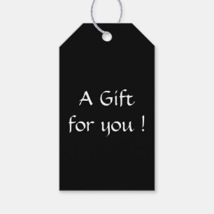Stevige Zwarte Cadeaulabel