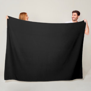 Stevige Zwarte Fleece Deken