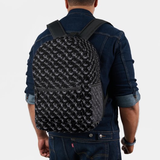 Stevige Zwarte Leren Look Rugzak (Insitu (model))