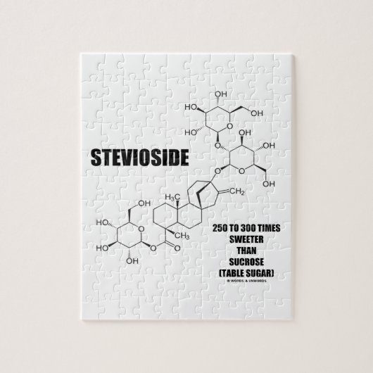 Stevioside 250 tot 300 maal zoeter dan sucrose legpuzzel (Verticaal)