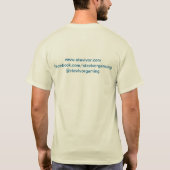 Stevivor.com standaard wit shirt (Achterkant)