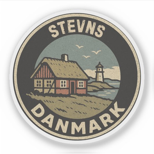 Stevns, Denemarken Danmark  Sticker (Voorkant)