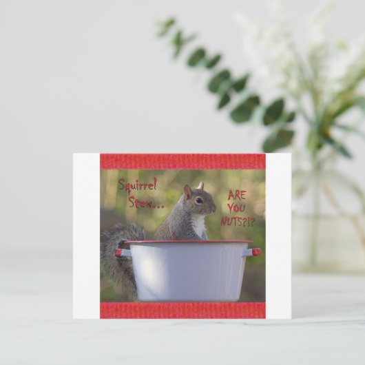 Stew... ZIJN JULLIE NOTEN?!? Briefkaart (Staand voorkant)