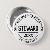 Steward Badge Button (Voorkant /achterkant)