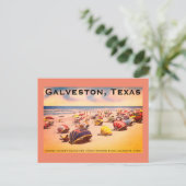 Steward Beach, Galveston, Texas Briefkaart (Staand voorkant)