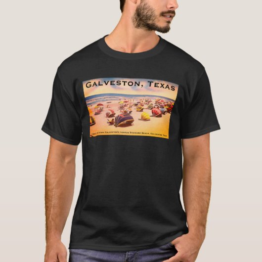 Steward Beach, Galveston, Texas T-shirt (Voorkant)