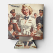  steward pin-up blikjeskoeler (Voorkant)