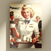  steward pin-up briefkaart