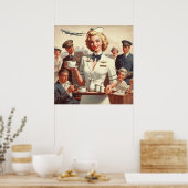 steward pin-up poster (Keuken)