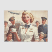  steward pin-up tissuepapier (Voorkant)