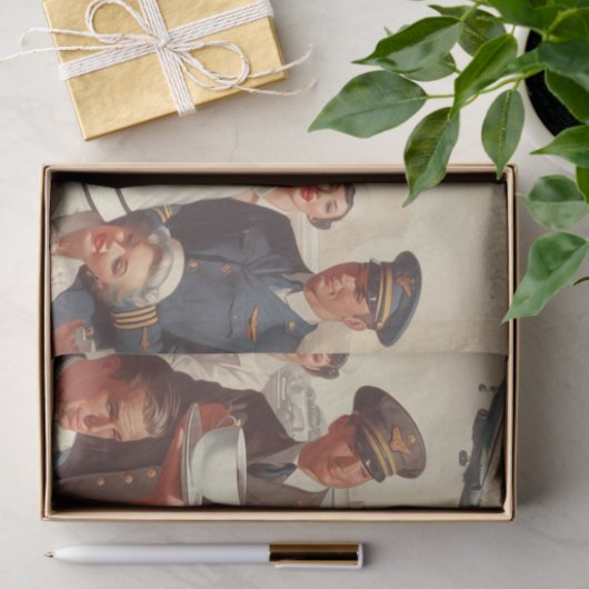  steward pin-up tissuepapier (Geschenk)